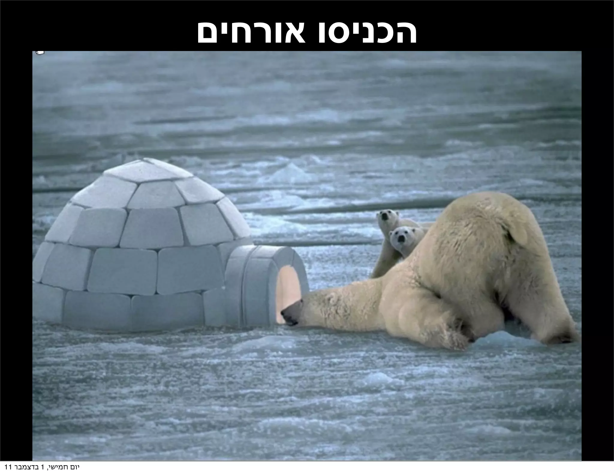 ‫הכניסו אורחים‬




‫יום חמישי, 1 בדצמבר 11‬
 