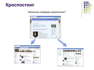 Кроспостинг Насколько оправдан кроспостинг? 