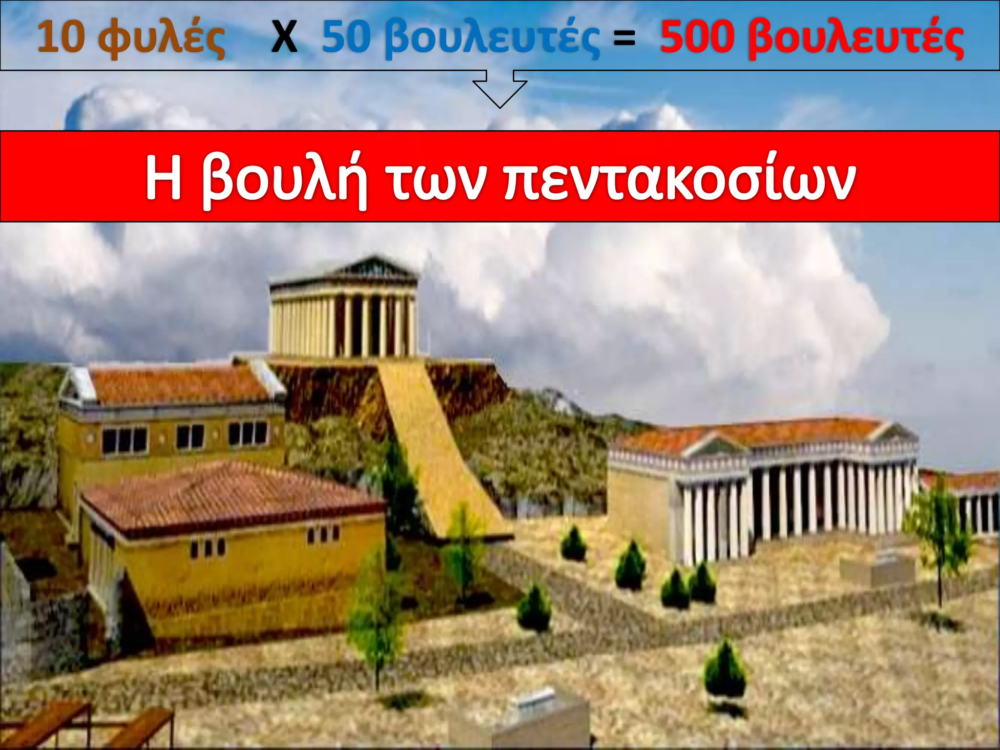 10 φυλζσ Χ 50 βουλευτζσ =
 