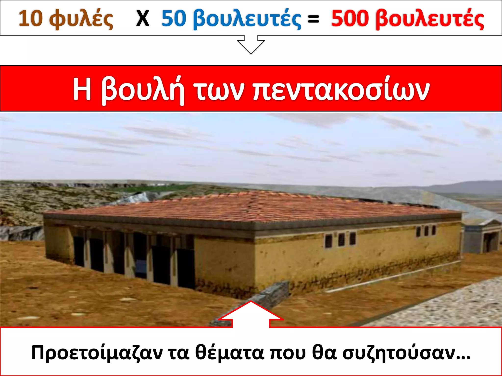 10 φυλζσ Χ 50 βουλευτζσ =




 Προετοίμαηαν τα κζματα που κα ςυηθτοφςαν…
 