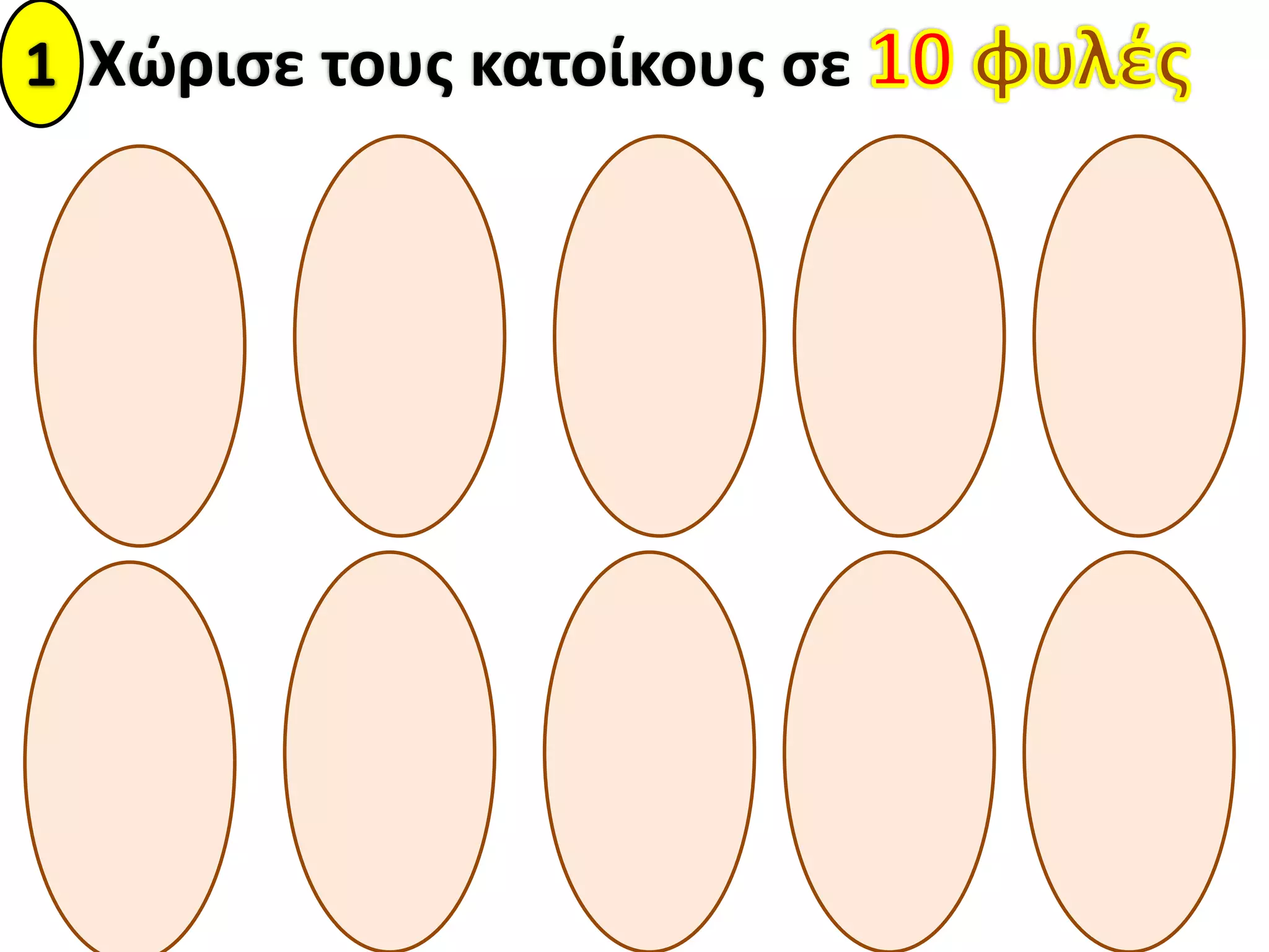 Χώριςε τουσ κατοίκουσ ςε
 