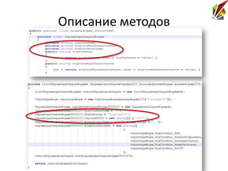 Описание методов
 