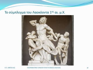 Το ςφμπλεγμα του Λαοκόοντα 1οσ αι. μ.Χ.




Ι.Π. ΑΜΠΕΛΑ΢   ΠΕΙΡΑΜΑΣΙΚΟ ΛΤΚΕΙΟ ΕΤΑΓΓΕΛΙΚΗ΢ ΢ΧΟΛΗ΢   36
 