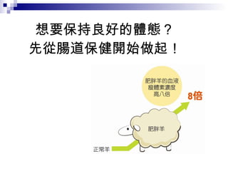 想要保持良好的體態？ 先從腸道保健開始做起！ 