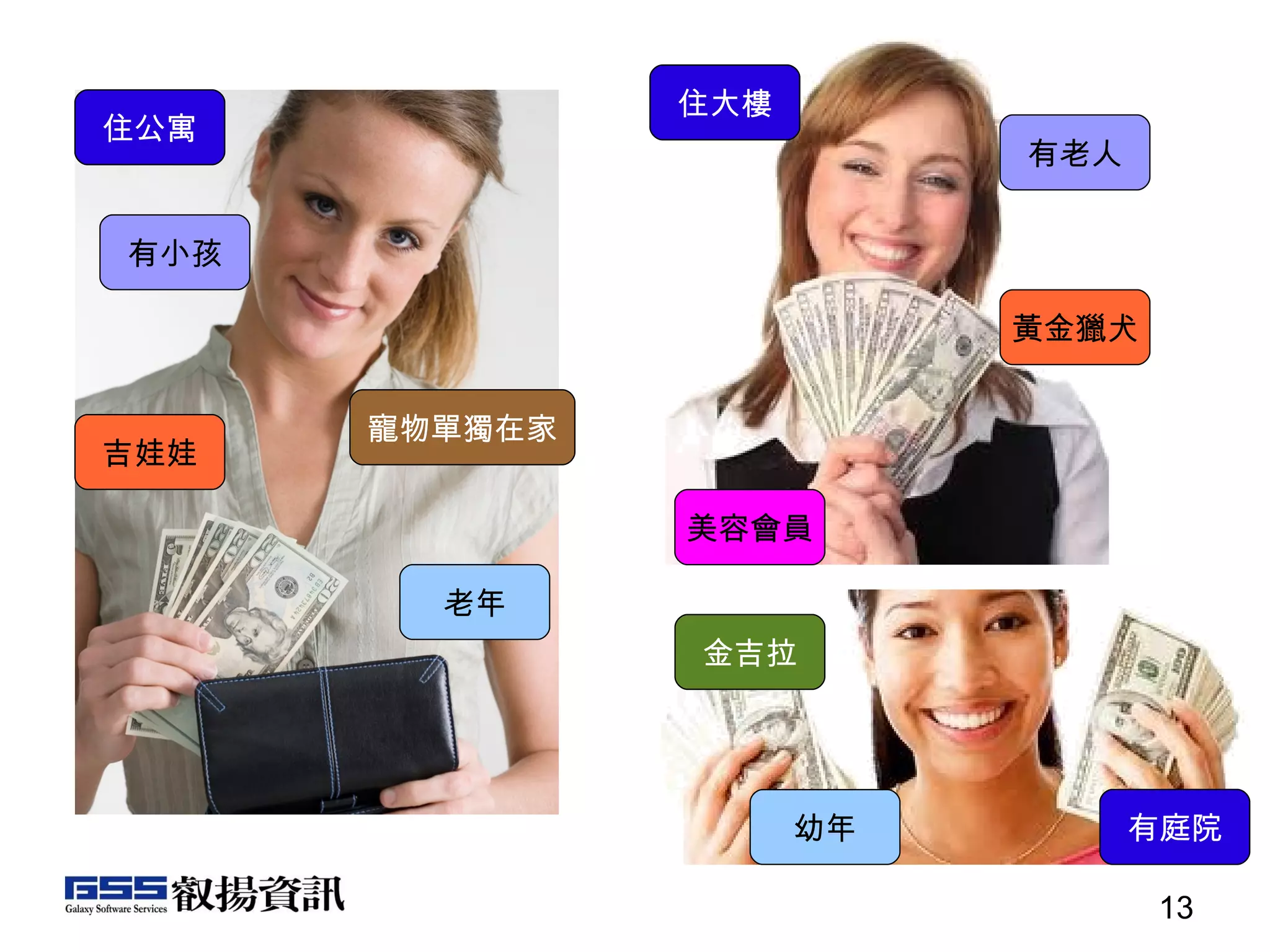 寵物單獨在家 美容會員 有小孩 有老人 金吉拉 吉娃娃 黃金獵犬 幼年 老年 住公寓 住大樓 有庭院 