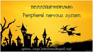 ระบบประสาทรอบนอก
 Peripheral nervous system



ครูฉวีวรรณ นาคบุตร โรงเรียนบ้านสวน(จั่นอนุสรณ์) ชลบุรี
 