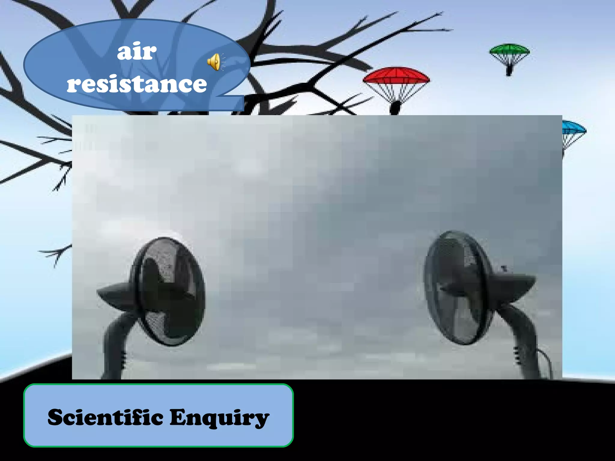 Scientific Enquiry air resistance 