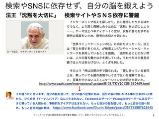 SNS




  http://www.asahi.com/international/update/0131/TKY201201310469.html
                             ↓
             ...