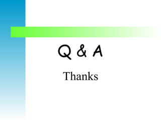 Q & A Thanks 