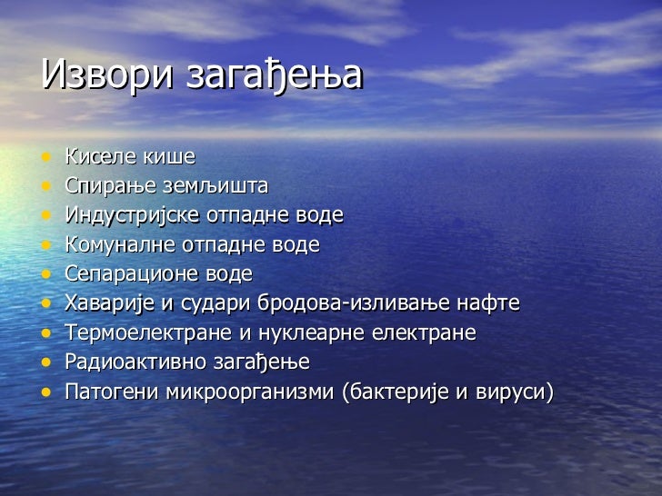 Загађивање воде