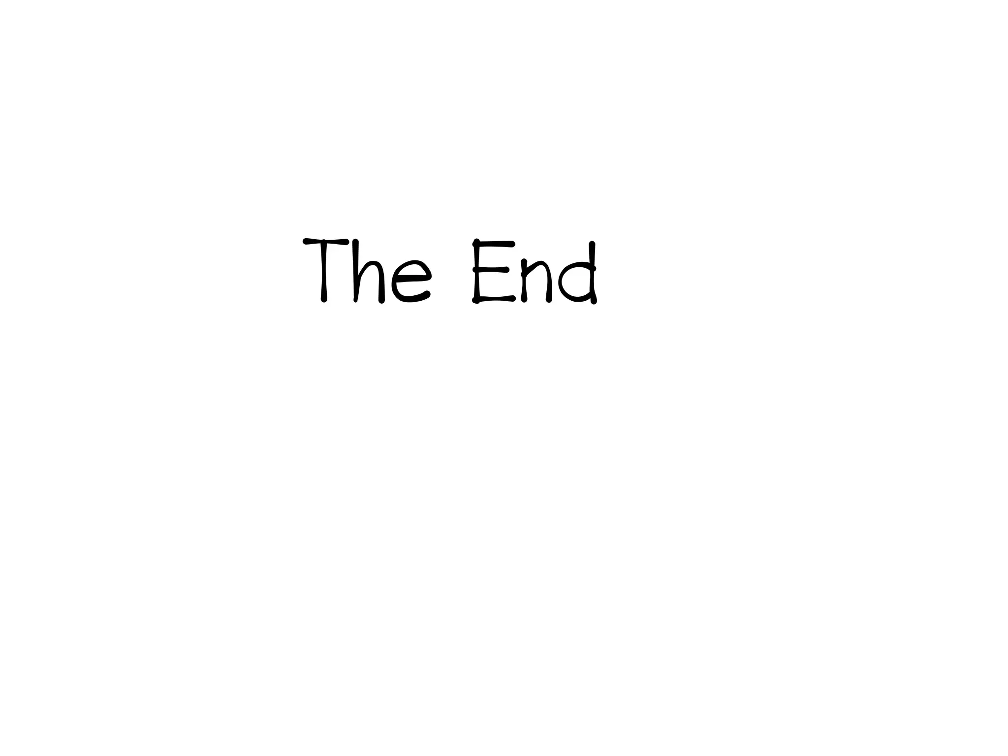 The End
 