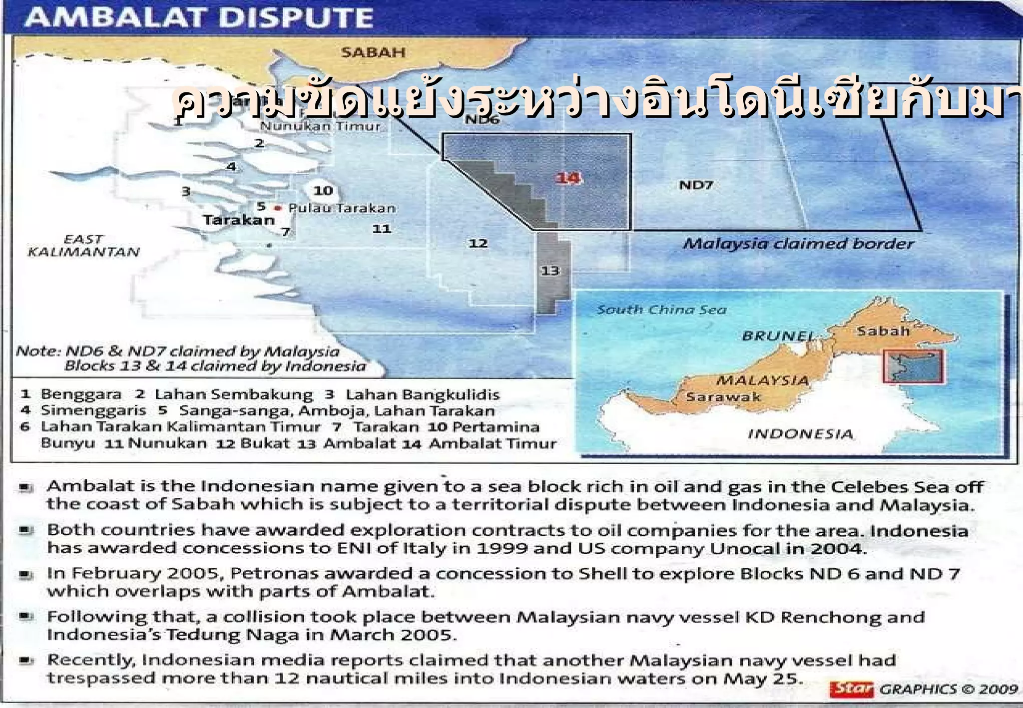 ความขัดแย้งระหว่างอินโดนีเซียกับมาเลเซีย 