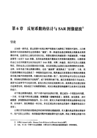 合成孔径雷达图像处理