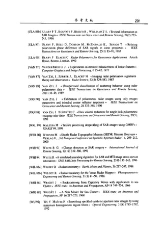 合成孔径雷达图像处理
