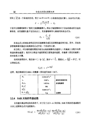 合成孔径雷达图像处理