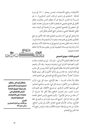 ‫أﺗﻼﻧﺘﻴﻚ(, ﻭﻧﺘﺎﺋﺞ اﻻﻣﺘﺤﺎﻧﺎت ﺗﺘﺤﺴﻦ ﺑﻤﻌﺪﻝ ٠٠٤% ﰲ دﻭرة‬
     ‫ﻣﻌﺎﳉﺔ اﻟﺪﻋﺎﻭ￯ ﰲ إﺣﺪ￯ ﴍﻛﺎت ﺗﺄﻣﲔ اﳌﺴﺎﻓﺮﻳﻦ(. ﻣﺎ ﻫﻮ‬     ‫ﹸ‬
              ‫ﹼ‬
     ‫اﻟﺴﺒﺐ? إﻥ اﻟﺘﻔﺴﲑ اﻟﺒﺴﻴﻂ ﻫﻮ أﻥ ﻣﻌﻈﻢ اﻟﻨﺎس ﻳﺘﻌﻠﻤﻮﻥ ﺑﺸﻜﻞ‬
     ‫أﻓﻀﻞ ﰲ ﳎﺘﻤﻊ ﺗﻌﻠﻴﻤﻲ ﳑﺎ ﻳﻔﻌﻠﻮﻥ ﻛﺄﻓﺮاد ﻣﻌﺰﻭﻟﲔ, ﻓﻌﻨﺪﻣﺎ ﻳﻜﻮﻥ‬
     ‫ﻛﻞ ﺷﺨﺺ ﰲ اﳌﺠﺘﻤﻊ اﻟﺘﻌﻠﻴﻤﻲ ﻣﺪرﺳﺎ ﻭﺗﻠﻤﻴﺬ ﹰا ﰲ اﻟﻮﻗﺖ ﻋﻴﻨﻪ,‬
                              ‫ﹰ‬
                            ‫ﱡ‬
             ‫ﳜﺘﻔﻲ اﻟﻀﻐﻂ اﻟﻨﻔﴘ, ﻭﻳﺘﺤﺴﻦ ﻧﺎﺗﺞ اﻟﺘﻌﻠﻢ ﺑﺸﻜﻞ ﻛﺒﲑ.‬
                                      ‫ﱠ‬
     ‫إذا ﱂ ﺗﻔﻌﻞ أﻱ ﳾء آﺧﺮ ﻟﺘﺤﺴﲔ اﻟﺘﻌﻠﻴﻢ, ﻓﺈﻥ اﳊﺪ اﻷدﻧﻰ ﻫﻮ دﻓﻊ‬
     ‫اﳌﺘﻌﻠﻤﲔ ﻟﻠﻌﻤﻞ ﰲ ﳎﻤﻮﻋﺎت ﺻﻐﲑة, أﻭ ﻛﻤﺠﻤﻮﻋﺔ ﻭاﺣﺪة ﻛﺒﲑة.‬‫ﹼ‬
     ‫إﻥ ﻫﺬا ﻭﺣﺪﻩ ﻛﻔﻴﻞ ﺑﺘﺤﺴﲔ اﻟﻮﺿﻊ إﱃ درﺟﺔ ﻋﺎﻟﻴﺔ, ﻷﻧﻪ, ﻭﺑﺎﻟﺮﻏﻢ‬
     ‫ﳑﺎ أﻭرﺛﺘﻨﺎ إﻳﺎﻩ ﻣﺆﺳﺴﺎﺗﻨﺎ اﻟﺘﻌﻠﻴﻤﻴﺔ, ﻓﲈ ﻣﻦ ﺗﻌﻠﻴﻢ ﺟﻴﺪ إﻻ إذا اﻣﺘﻠﻚ‬
                                                     ‫ﻗﺎﻋﺪة اﺟﺘﲈﻋﻴﺔ.‬

                                      ‫ﺍﻟﻤﺮﺽ ﺍﻟﺜﺎﻟﺚ: ﻧﻤﻮﺫﺝ ﺍﻟﻤﺼﻨﻊ‬
     ‫ﻟﻘﺪ ﻧﺸﺄ ﻧﻈﺎﻡ اﻟﺘﻌﻠﻴﻢ اﻷﻣﲑﻛﻲ − ﻛﲈ رأﻳﻨﺎ – ﰲ ﻧﻴﻮ إﻧﺠﻠﻨﺪ, ﻭﻛﺎﻧﺖ‬
                                             ‫ﹴ‬
     ‫اﻟﺜﻮرة اﻟﺼﻨﺎﻋﻴﺔ آﻧﺌﺬ ﰲ أﻭج ازدﻫﺎرﻫﺎ ﻭﻧﻤﻮﻫﺎ. ﻭﻗﺪ ﺗﺄﺛﺮ ﻭاﺿﻌﻮ‬
     ‫ﻧﻈﺎﻡ اﻟﺘﻌﻠﻴﻢ اﻟﻌﺎﻡ ﻫﺬا ﺑﻨﻈﺎﻡ اﳌﺼﻨﻊ اﻟﺬﻱ أﺣﺎط ﲠﻢ ﻣﻦ ﻛﻞ ﺟﺎﻧﺐ‬
     ‫ﹰ‬
     ‫ﰲ ذﻟﻚ اﻟﻮﻗﺖ. إﻥ اﳌﺪارس ﰲ ﻧﺸﺄﲥﺎ اﻷﻭﱃ ﱂ ﺗﻜﻦ ﺳﻮ￯ ﺗﻄﺒﻴﻘﺎ‬
                                             ‫ﹰ‬      ‫ﹰ‬       ‫ﹰ‬
     ‫ﻋﻤﻠﻴﺎ ﻭ"ﻋﻠﻤﻴﺎ" ﻭاﻋﻴﺎ ﻟﻨﻤﻮذج اﻹﻧﺘﺎج اﻟﺼﻨﺎﻋﻲ ﻋﲆ اﻟﺘﻌﻠﻴﻢ اﻟﻌﺎﻡ.‬
     ‫ﻫﻜﺬا إذ ﹰا ﻧﺸﺄت اﳌﺪرﺳﺔ – ﺧﻂ اﻹﻧﺘﺎج, ﺣﻴﺚ ﻛﻞ ﳾء ﻣﺮﺗﱠﺐ‬
         ‫ﹸ‬
     ‫ﻭﻣﺘﺤﻜﱠﻢ ﺑﻪ ﻣﻦ اﻷﻋﲆ, ﻭﺣﻴﺚ ﻛﻞ ﳾء ﻣﻘﺴﻢ ﻭﺧﺎﺿﻊ ﻟﻠﻤﻌﺎﻳﲑ‬
                                                    ‫ﹸ‬
     ‫اﻟﺘﻲ ﻳﻔﺮﺿﻬﺎ اﳌﻜﺘﺐ اﳌﺮﻛﺰﻱ. ﺗﻢ ﺗﻮزﻳﻊ اﻷﻃﻔﺎﻝ ﻋﲆ ﳎﻤﻮﻋﺎت‬
                       ‫ﹰ‬
     ‫ﺣﺴﺐ اﻟﻌﻤﺮ, ﻭﺗﻢ ﺗﺼﻤﻴﻢ اﳌﻨﺎﻫﺞ ﻭﻓﻘﺎ ﻟﻜﻞ ﻓﺌﺔ ﻋﻤﺮﻳﺔ, أﻭ‬
        ‫ﹸ‬
     ‫"ﻣﺮﺣﻠﺔ ﻣﻦ ﻣﺮاﺣﻞ اﻹﻧﺘﺎج". ﻭاﻟﺘﺰﻡ اﳉﻤﻴﻊ ﺑﺎﻟﺰﻣﻦ اﻟﺪﻗﻴﻖ اﳌﺤﺪد‬
     ‫ﻟﻜﻞ ﻣﻦ ﻫﺬﻩ اﳌﺮاﺣﻞ. أﺻﺒﺢ اﳌﺪرﺳﻮﻥ ﻋﺒﺎرة ﻋﻦ ﻣﺮاﻗﺒﲔ ﰲ ﺧﻂ‬
     ‫اﻹﻧﺘﺎج, ﻭﺑﺪأت اﻷرﻗﺎﻡ ﺗﺼﺒﺢ اﻟﻌﺎﻣﻞ اﻷﻭﻝ ﰲ ﻗﻴﺎس اﻟﻨﺘﺎﺋﺞ.‬
                              ‫ﹶ ﱠ‬
     ‫ﻧﺸﺄت ﻣﻦ ﻫﻨﺎ ﺑﲑﻭﻗﺮاﻃﻴﺔ ﺟﺪﻳﺪة ﲢﻜﻤﺖ ﺑﺈدارة ﻭﻗﻴﺎس ﻧﺎﺗﺞ أداء‬
                                                ‫ﻫﺬا اﳌﴩﻭع اﻟﻀﺨﻢ.‬




‫95‬
 