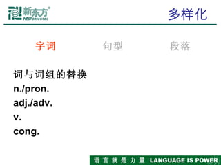 新东方英语讲座