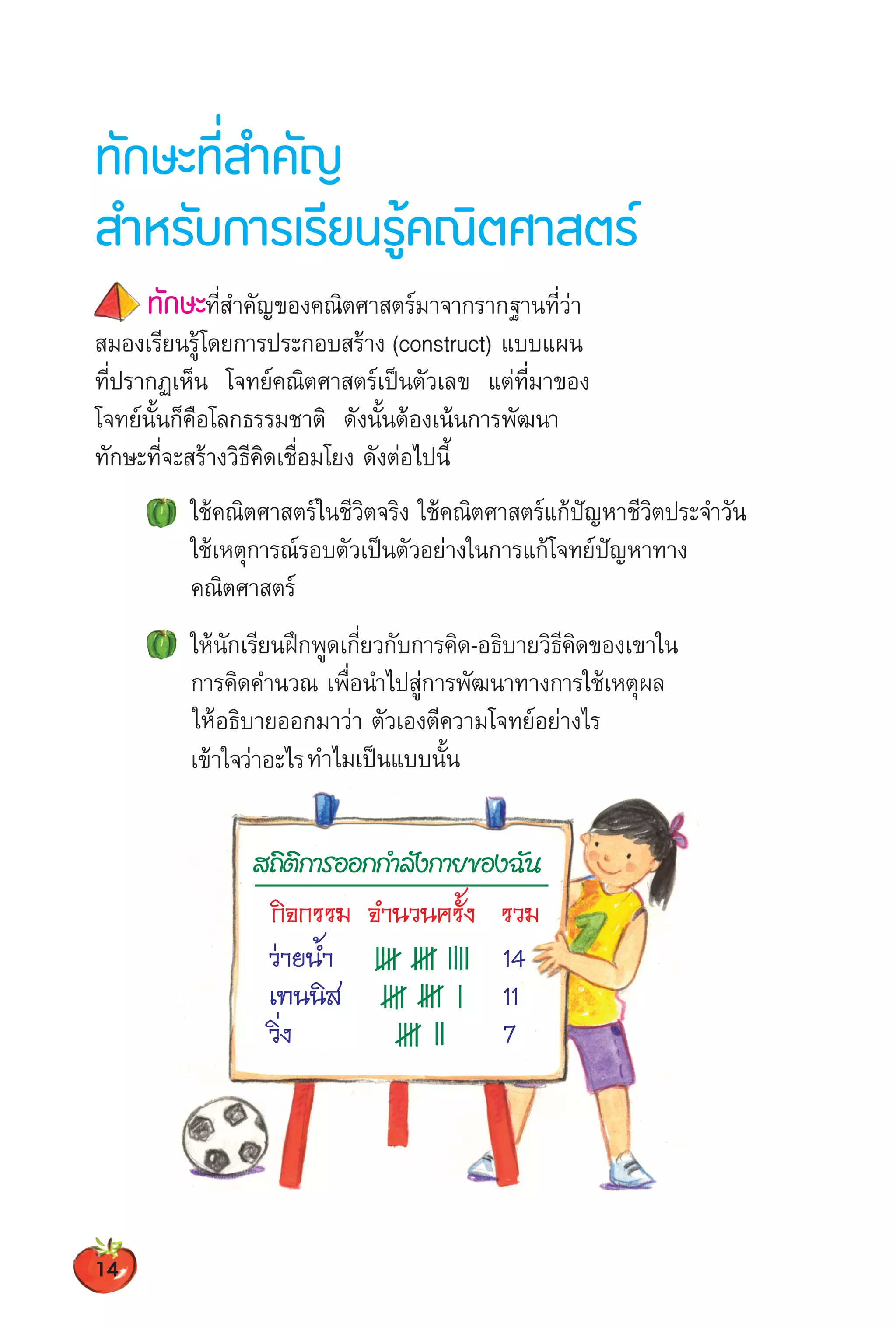 การจัดการเรียนรู้วิชา คณิตศาสตร์ แนวทางการจัดการเรียนรู้ตามหลัก BBL