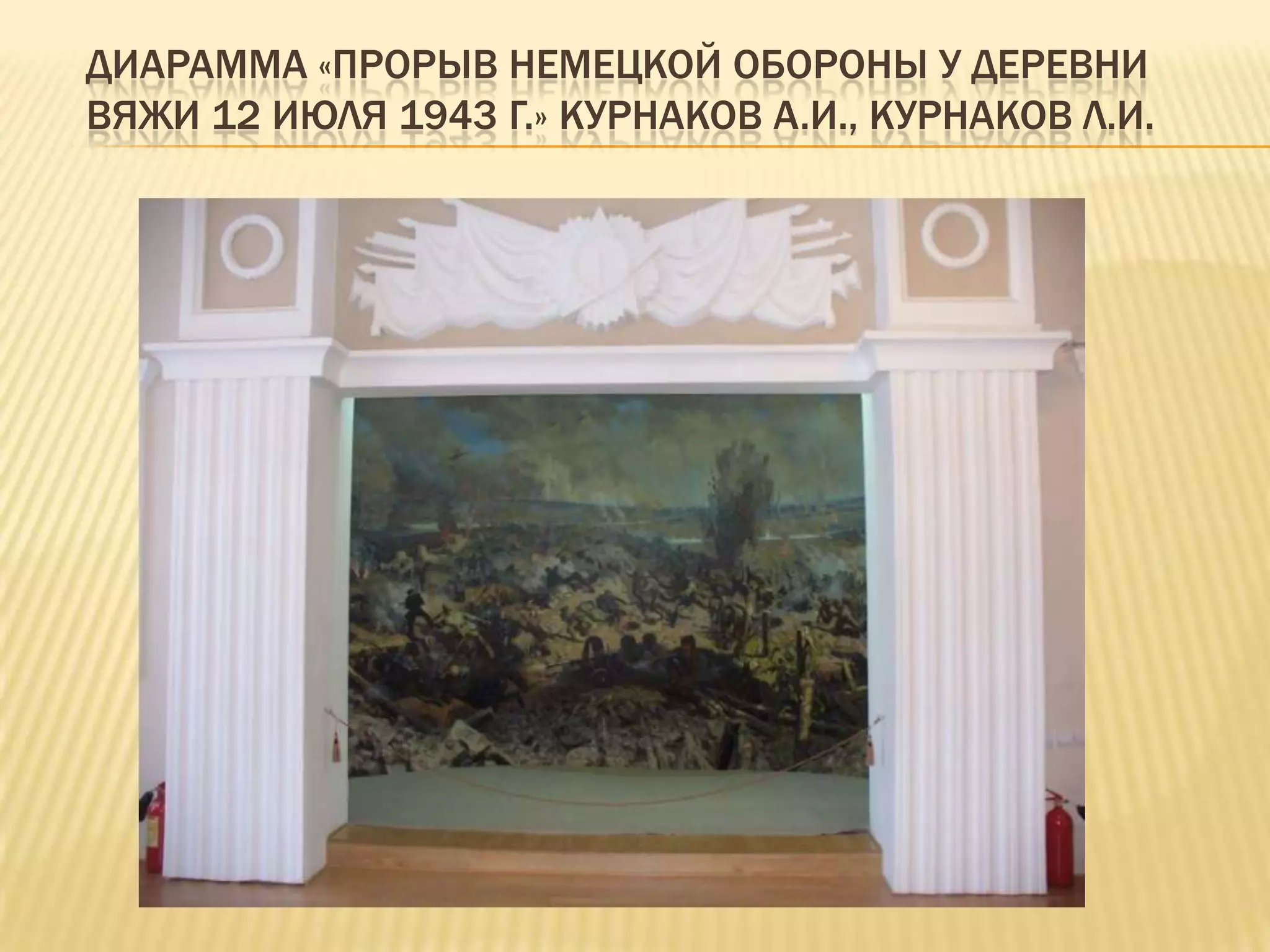 ДИАРАММА «ПРОРЫВ НЕМЕЦКОЙ ОБОРОНЫ У ДЕРЕВНИ
ВЯЖИ 12 ИЮЛЯ 1943 Г.» КУРНАКОВ А.И., КУРНАКОВ Л.И.
 