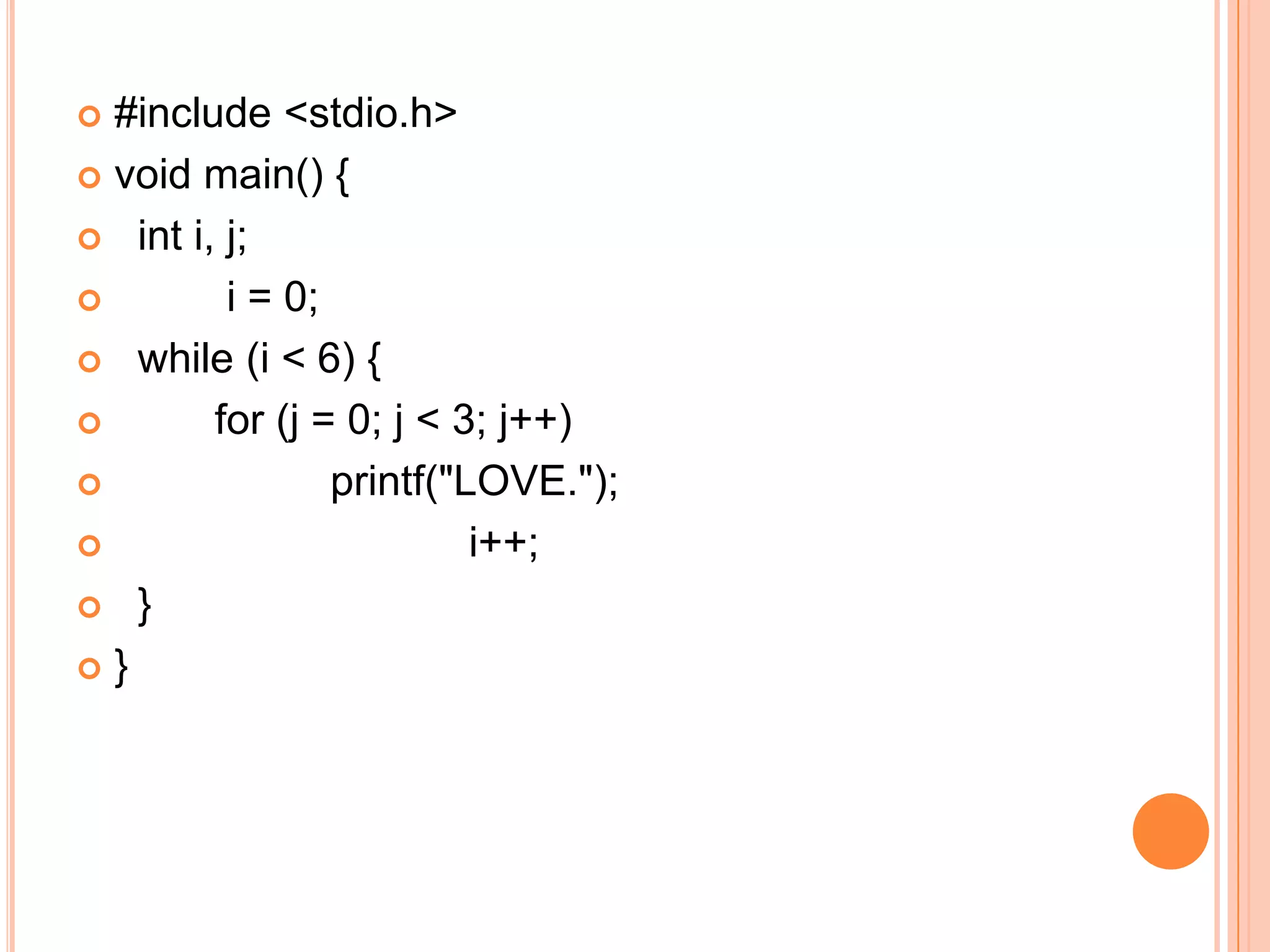 #include <stdio.h>
 void main() {

 int i, j;

        i = 0;
 while (i < 6) {

       for (j = 0; j < 3; j++)
               printf("LOVE.");
                        i++;
 }

}
 