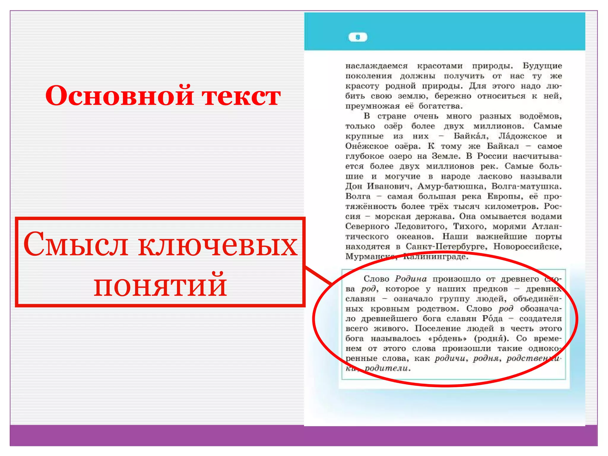 Основной текст




Смысл ключевых
   понятий
 
