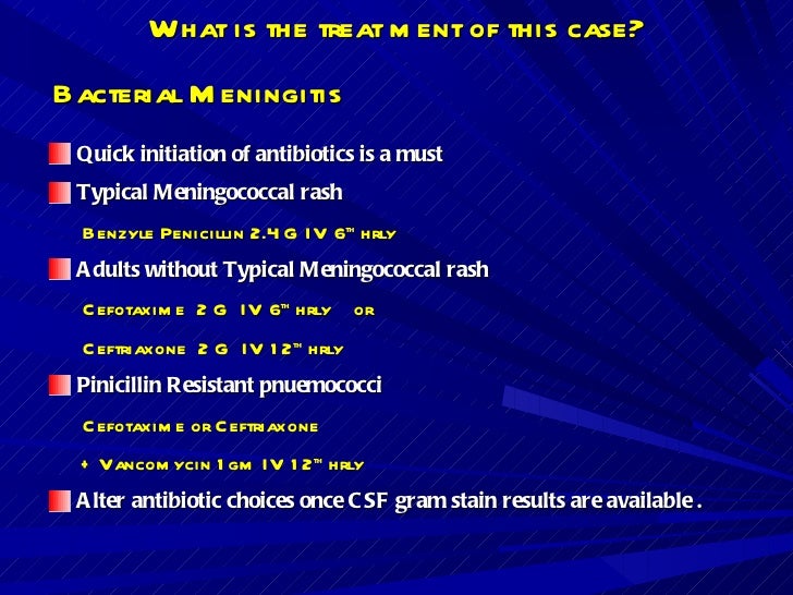 Pediatric meningitis case presentation ppt image
