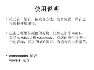 英语音标发音图示 | PPT