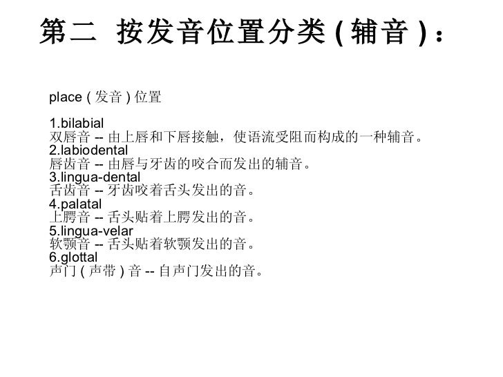 英语音标发音图示