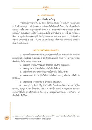 ¡À“«—§§å


                                                                     Ú. ¡À“π‘∑“π Ÿµ√
                                                                      Ÿµ√«à“¥â«¬µâπ‡Àµÿ„À≠à
                                              æ√–ºŸâ¡’æ√–¿“§ª√–∑—∫ ≥ π‘§¡ ™◊ËÕ°—¡¡“ ∏—¡¡– „π·§«âπ°ÿ√ÿ æ√–Õ“ππ∑å
                                    ‡¢â“‰ª‡ΩÑ“ °√“∫∑Ÿ≈«à“ ·¡âªØ‘®® ¡ÿª∫“∑ (∏√√¡∑’Ë‡°‘¥¢÷ÈπÕ“»—¬°—π·≈–°—π) ‡ªìπ¢Õß≈÷°´÷Èß
                                    ·≈–¡’‡ß“≈÷°´÷Èß ·µàª√“°Ø‡ªìπ¢Õßµ◊Èπ ”À√—∫∑à“π. æ√–ºŸâ¡’æ√–¿“§µ√— Àâ“¡«à“ Õ¬à“æŸ¥
                                    Õ¬à“ßπ—ÈπÒ ªØ‘®® ¡ÿª∫“∑π’È≈÷°´÷Èß·≈–¡’‡ß“≈÷°´÷Èàß ‡æ√“–‰¡àµ√— √Ÿâ∏√√¡π’È  —µ«å®÷ß‰¡à≈à«ß
                                    æâπÕ∫“¬ (¿Ÿ¡‘Õ—π‡ ◊ËÕ¡) ∑ÿ§§µ‘ (∑’Ë ‰ªÕ—π™—Ë«) «‘π‘∫“µ ( ¿“æÕ—πµ°µË”)  ß “√ (°“√∑àÕß‡∑’Ë¬«
                                    ‡«’¬π«à“¬µ“¬‡°‘¥) ¬àÿß‡À¬‘ß  —∫ π ‡À¡◊ÕπµâπÀ≠â“ (∑’Ëµ°‡°≈◊ËÕπ°≈“¥Õ¬Ÿà ¬“°∑’Ë®–
                                    ®—¥√–‡∫’¬∫µâπª≈“¬).

                                                                Õ–‰√‡ªìπªí®®—¬·ÀàßÕ–‰√
                                              Ò. µàÕ®“°π—Èπ∑√ß·π–π”‡√◊ËÕßªØ‘®® ¡ÿª∫“∑µàÕ‰ª«à“ ∂â“¡’ºŸâ∂“¡«à“ §«“¡·°à
                                    §«“¡µ“¬¡’ªí®®—¬À√◊Õ‰¡à æ÷ßµÕ∫«à“ ¡’ ‚¥¬™’È ‰ª∑’Ë§«“¡‡°‘¥ (™“µ‘) «à“ ‡æ√“–§«“¡‡°‘¥
                                    ‡ªìπªí®®—¬ ®÷ß¡’§«“¡·°à·≈–§«“¡µ“¬.
                                              Ú. ‡æ√“–¿æ (§«“¡¡’§«“¡‡ªìπ) ‡ªìπªí®®—¬ ®÷ß¡’™“µ‘ (§«“¡‡°‘¥).
                                              Û. ‡æ√“–Õÿª“∑“π (§«“¡¬÷¥∂◊Õ) ‡ªìπªí®®—¬ ®÷ß¡’¿æ.
                                              Ù. ‡æ√“–µ—≥À“ (§«“¡∑–¬“πÕ¬“°) ‡ªìπªí®®—¬ ®÷ß¡’Õÿª“∑“π.
                                              ı. ‡æ√“–‡«∑π“ (§«“¡√Ÿâ ÷°∑’Ë‡°‘¥®“° —¡º— ∑“ßµ“ ÀŸ ‡ªìπµâπ) ‡ªìπªí®®—¬
                                    ®÷ß¡’µ—≥À“.
                                              ˆ. ‡æ√“–º—  – (§«“¡∂Ÿ°µâÕß) ‡ªìπªí®®—¬ ®÷ß¡’‡«∑π“.
                                             ˜. ‡æ√“–√Ÿªπ“¡ ( ‘ß∑’Ë ‰¡à¡√ª√à“ß ¡’·µà™Õ ‡√’¬°«à“π“¡ ‰¥â·°à‡«∑π“ §«“¡√Ÿ °
                                                                 Ë      ’Ÿ           ◊Ë                              â ÷
                                    Õ“√¡≥å,  —≠≠“ §«“¡®”‰¥âÀ¡“¬√Ÿâ, ‡®µπ“ §«“¡®ß„®, º—  – §«“¡∂Ÿ°µâÕß, ¡π ‘°“√
                                    §«“¡∑”‰«â „π„®  à«π ‘Ëß∑’Ë‡ªìπ√Ÿª §◊Õ∏“µÿ Ù ·≈–√ŸªÕ—πª√“°Ø‡æ√“–Õ“»—¬∏“µÿ Ù)
                                    ‡ªìπªí®®—¬ ®÷ß¡’º—  –.
      æ√–‰µ√ªîÆ°©∫—∫ ”À√—∫ª√–™“™π




                                    Ò. Õ√√∂°∂“·°â«à“ ‡ªìπ¢Õßßà“¬ ·≈–µ◊Èπ ”À√—∫æ√–Õ“ππ∑å®√‘ß ·µà¬“° ”À√—∫§π∑—Ë«‰ª ∑—Èßπ’È‡æ√“–
140                                    æ√–Õ“ππ∑å‡ªìπæÀŸ ŸµºŸâ ¥—∫µ√—∫øíß¡“° ·≈–¡’ªí≠≠“
 