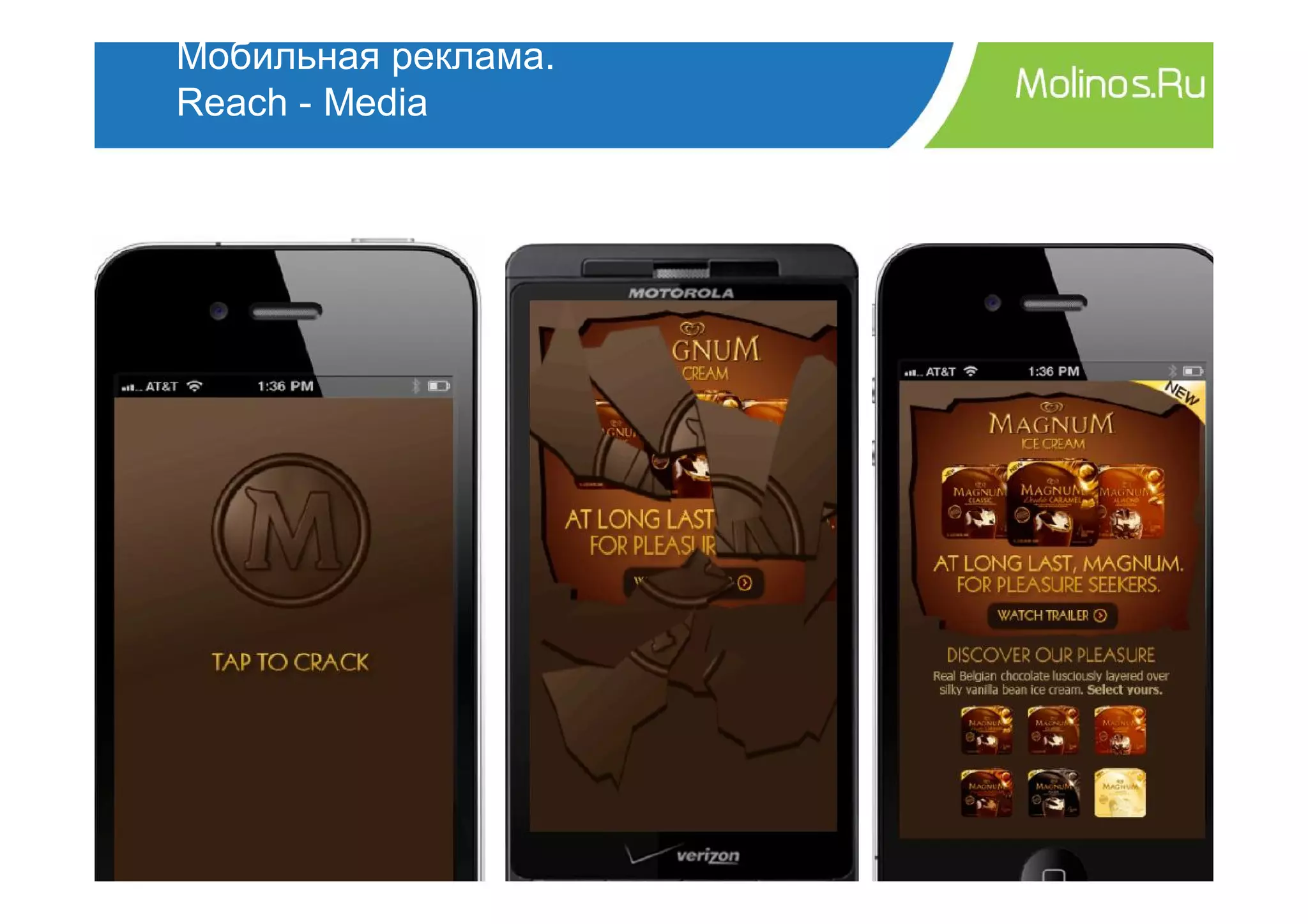 Мобильная реклама.
Reach - Media
 