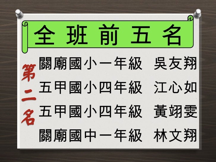 榜單