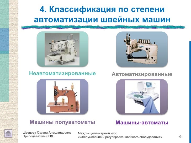 Автоматизация швейных машин