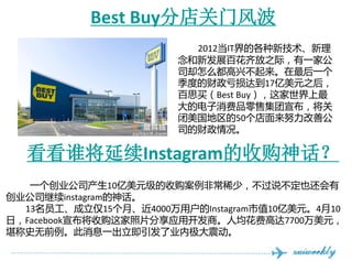 Best Buyֵŷ粨
                         2012ITĸ¼
                       ·չٻ֮ʣһҹ
                       ˾ȴô˲һ
                       ȵĲﵽ17Ԫ֮
                       ˼Best Buy
                       ĵƷۼ
                       50Ŭƹ
                       ˾Ĳ

  ˭Instagramչ񻰣
   һҵ˾10Ԫչǳϡ٣˵Ҳ
ҵ˾instagram񻰡
  13Ա15¡4000ûInstagramֵ10Ԫ410
գFacebookչƬӦÿ̡˾Ѹߴ7700Ԫ
ʷǰϢһҵڼ𶯡
 