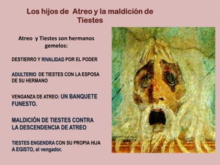 Los hijos de Atreo y la maldición de
                    Tiestes

  Atreo y Tiestes son hermanos
            gemelos:

DES...