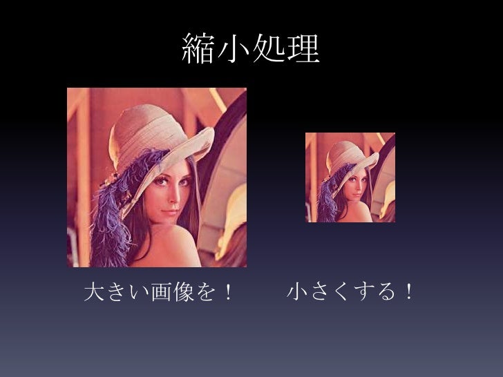 拡大縮小から始める画像処理