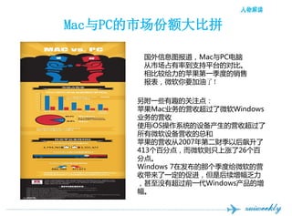Ѳʰгݶƴ

       ϢͼMacPC
       гռʵ֧ƽ̨ĶԱȡ
       Ƚϸƻһȵ
       ΢Ҫˣ

      һЩȤĹע㣺
      ƻMacҵӪճ΢Windows
      ҵӪ
      ʹiOSϵͳ豸Ӫճ
      ΢豸Ӫյܺ
      ƻӪմ2007ڶƼԺ
      413ٷֵ㣬΢ֻ26
      ֵ㡣
      Windows 7ڷǸȸ΢Ӫ
      մһĴٽǺ
      ûгǰһWindows
      
 