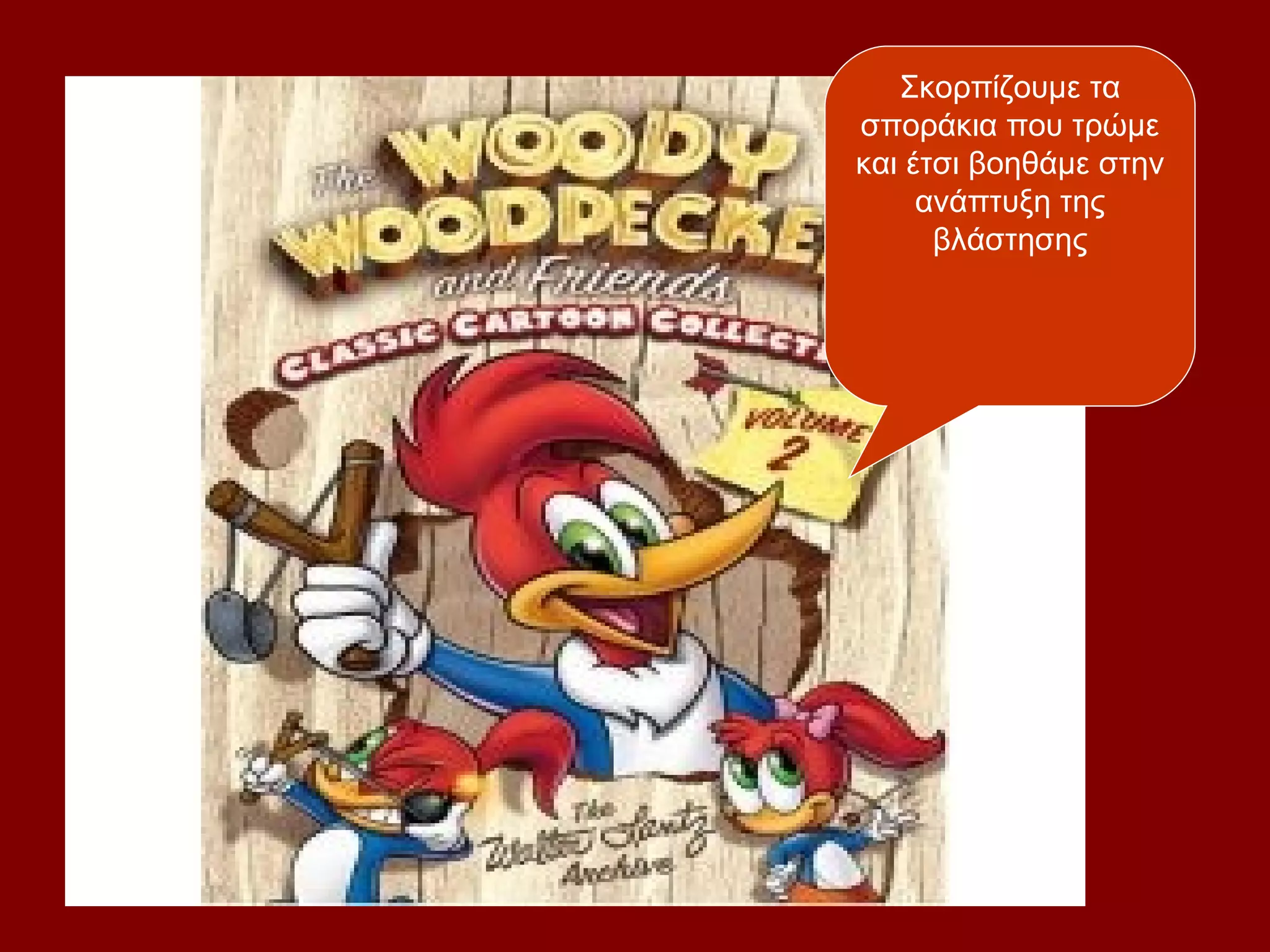 Σκορπίζουμε τα
σποράκια που τρώμε
και έτσι βοηθάμε στην
     ανάπτυξη της
      βλάστησης
 