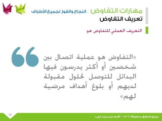 عرض مهارات التفاوض