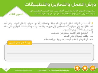 عرض مهارات التفاوض