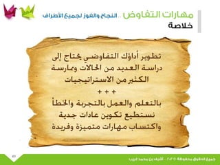 عرض مهارات التفاوض