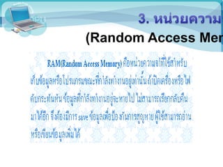 (Random Access Mem