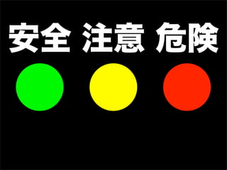 安全 注意 危険
 