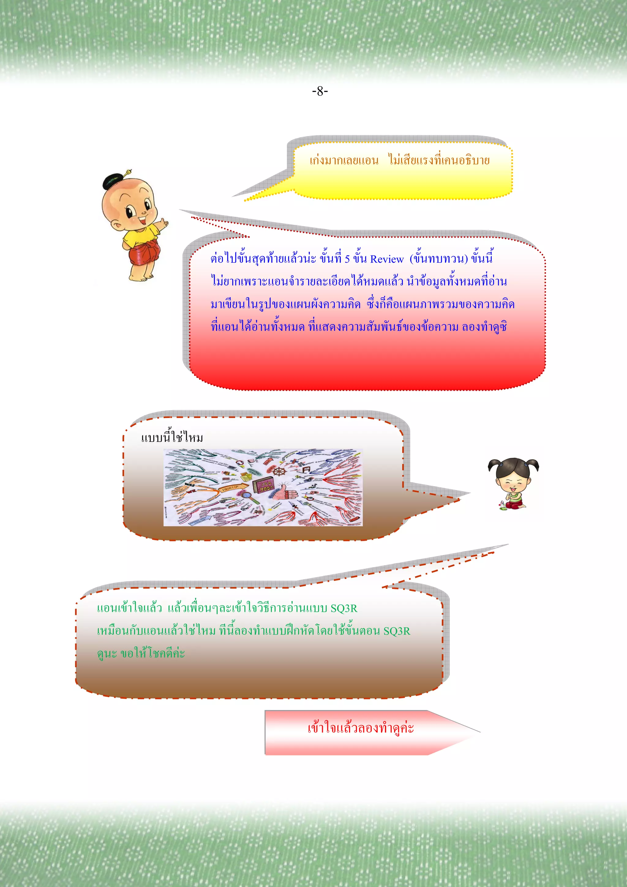-8-


                                                                        F                    F




                                F                F           F F              5         Review (             )
                                    F                                                 F      F   F               F

                                            FF                                                   F       F




                        F




F       F           F                   F                F                  SQ3R
            F               F                        ʿ                        F          SQ3R
    F           F



                                                                    F             F                  F
 