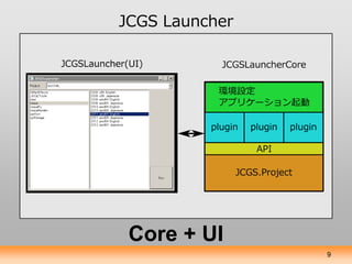 JCGS Launcher




 Core + UI
                9
 