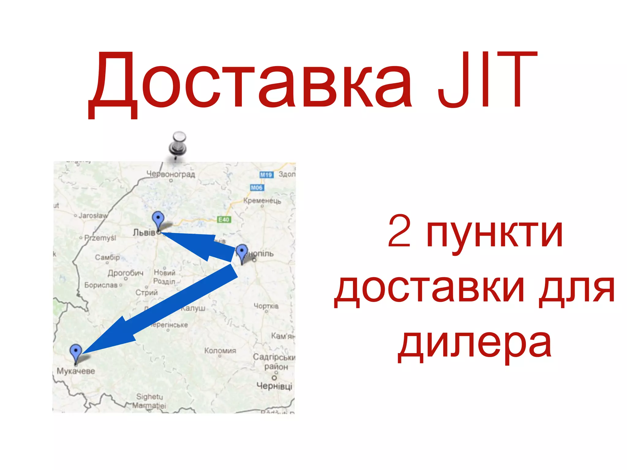 Доставка JIT
        2 пункти
      доставки для
        дилера
 