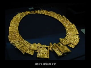 collier à la feuille d'or
 