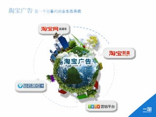 淘宝广告 是一个完备的商业生态系统
 