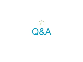 完
Q&A
 
