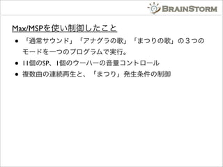アナグラのうた サウンドシステム