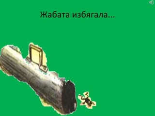 Жабата избягала...
 